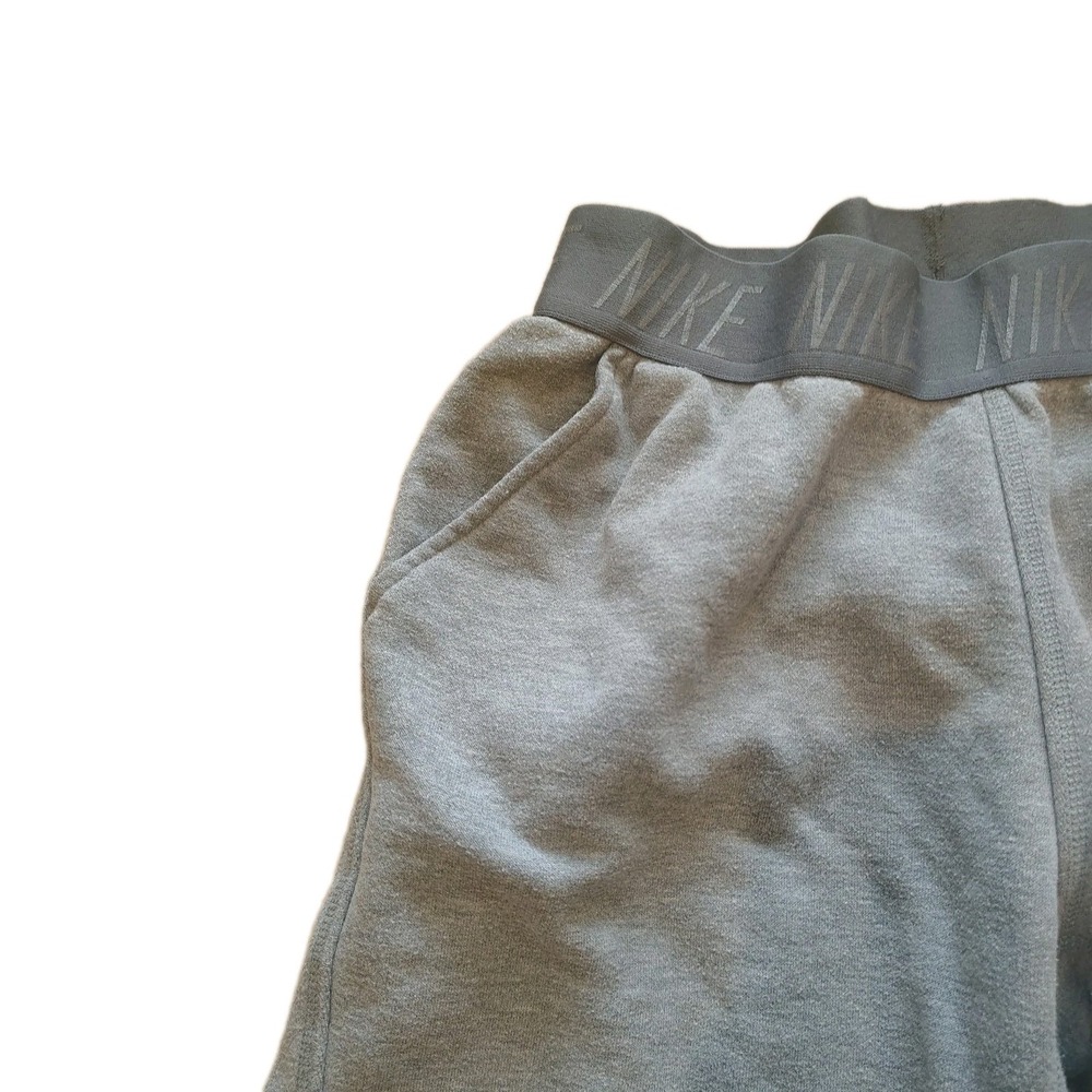Nike Dri-Fit Sweatpants Women's Size Medium Gray Taper Leg Wide Elastic Waist - Picture 5 of 11